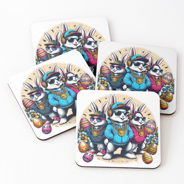 Item preview,  hip hop bunnies band Easter Funny animals    designed and sold by Expressions-Sel.