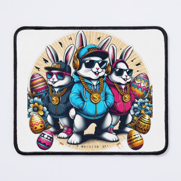 Item preview, hip hop bunnies band Easter Funny animals designed and sold by Expressions-Sel.