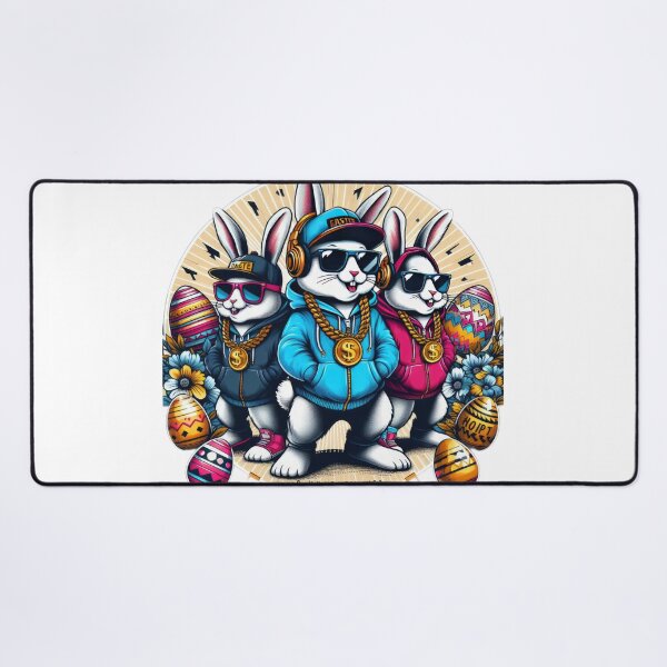 Item preview, hip hop bunnies band Easter Funny animals designed and sold by Expressions-Sel.