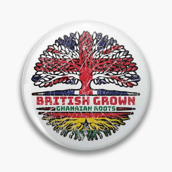 Item preview, Ghana Ghanaian Uk United Kingdom British Tree Roots Flag designed and sold by FlagX.