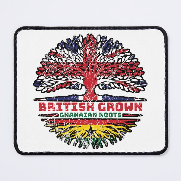 Item preview, Ghana Ghanaian Uk United Kingdom British Tree Roots Flag designed and sold by FlagX.