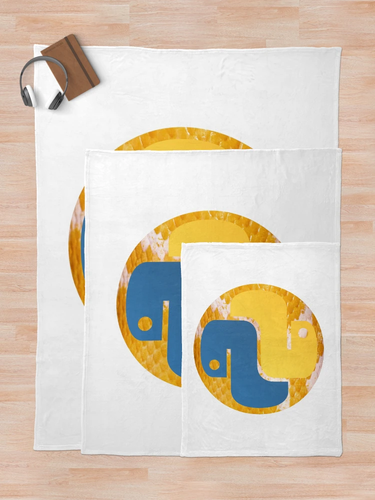 Thumbnail 5 of 6, Throw Blanket, Python Skin Logo- Python Logo designed and sold by Redstrawberry13.