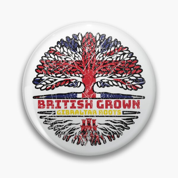 Item preview, Gibraltar Gibraltarian Uk United Kingdom British Tree Roots Flag designed and sold by FlagX.