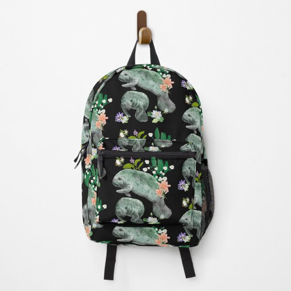 Item preview, Beautiful Manatees With Colorful Flowers Nature Design designed and sold by EarthArtDesigns.