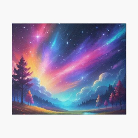 Starry Dreamscape - Stars Art Board Print