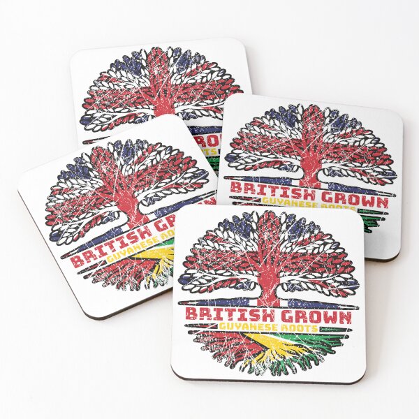 Item preview, Guyana Guyanese Uk United Kingdom British Tree Roots Flag designed and sold by FlagX.