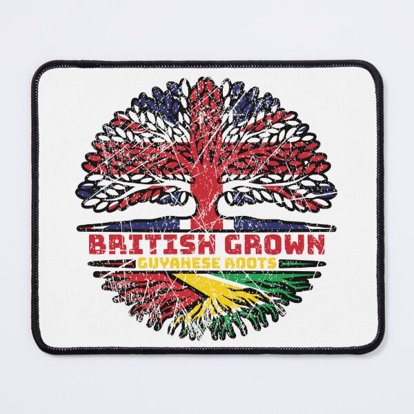 Item preview, Guyana Guyanese Uk United Kingdom British Tree Roots Flag designed and sold by FlagX.