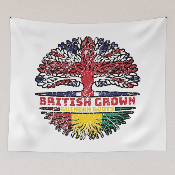 Item preview, Guinea Guinean British UK Tree Roots Flag designed and sold by FlagX.