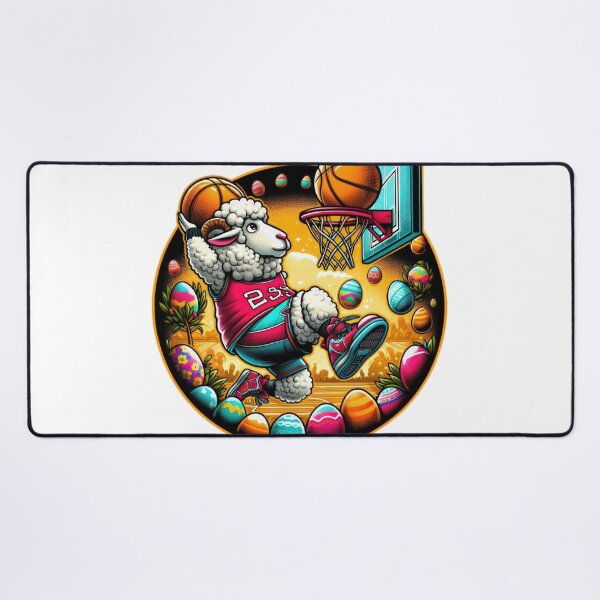 Item preview, lamb basketball Easter Funny animals designed and sold by Expressions-Sel.