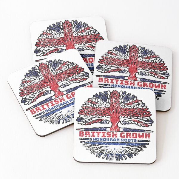 Item preview, Honduras Honduran Uk United Kingdom British Tree Roots Flag designed and sold by FlagX.
