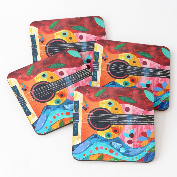 Item preview, Cinco de Mayo Fiesta Guitar- Strumming in Style with Vibrant Vibes. Viva la Musica! designed and sold by OlfactoART Studio.