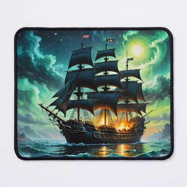 Item preview, Haunted Pirate ghost ship designed and sold by Jhawkshop.
