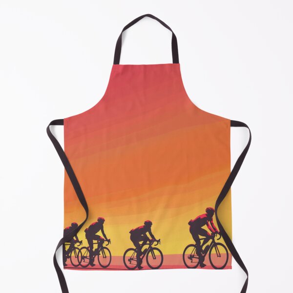 Item preview, Sunset gradient backdrop cyclists riding Active Outdoors Inspired Art designed and sold by CDC40.
