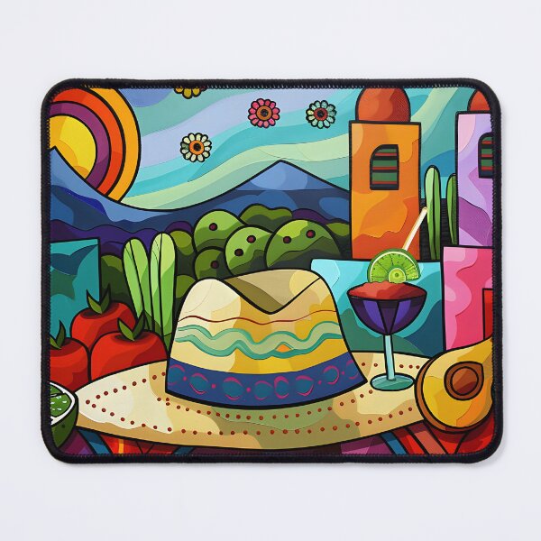 Item preview, Cinco de Mayo Fiesta Landscape Fiesta- A Vibrant Celebration of Mexican Culture designed and sold by OlfactoART Studio.