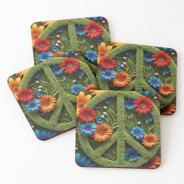 Item preview, Floral peace symbol designed and sold by Inspirationmotivation.