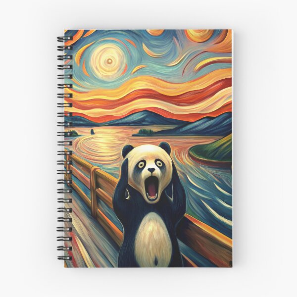 Item preview, Panda in the Style of Edward Munch's The Scream designed and sold by evk-art.