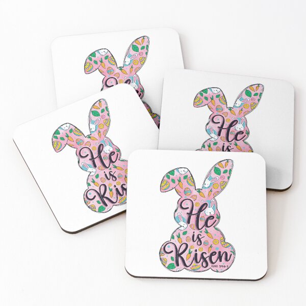 Item preview, He Is Risen, Bunny Christian | Easter Day designed and sold by LunaNovaArtShop.