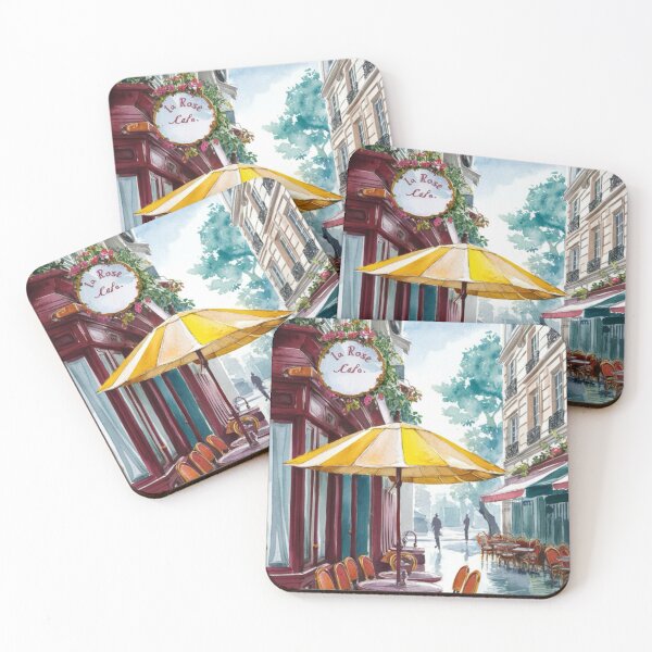 Item preview, Paris Cafe Watercolor Illustration … By Carraann designed and sold by CARRAANN.