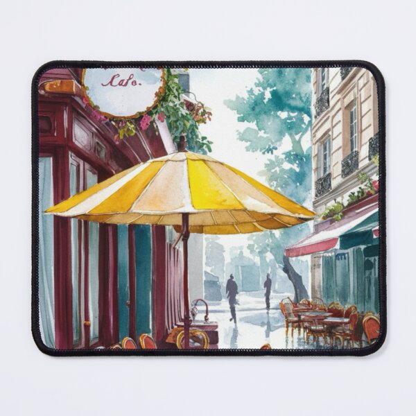 Item preview, Paris Cafe Watercolor Illustration … By Carraann designed and sold by CARRAANN.