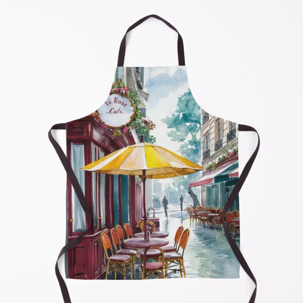 Item preview, Paris Cafe Watercolor Illustration … By Carraann designed and sold by CARRAANN.