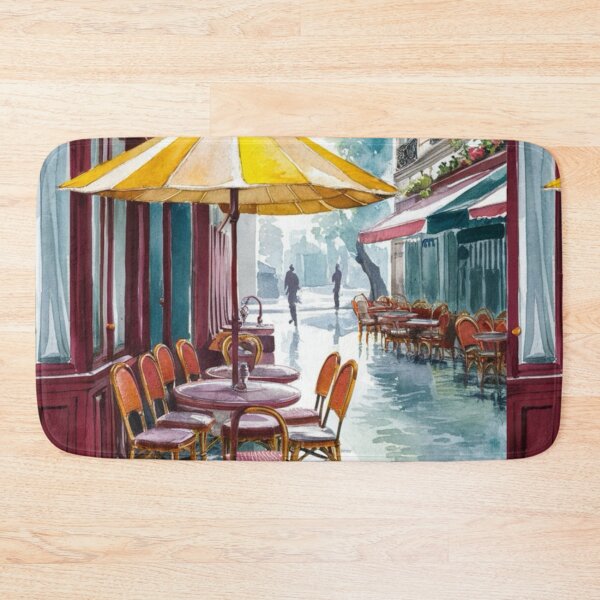 Item preview, Paris Cafe Watercolor Illustration … By Carraann designed and sold by CARRAANN.