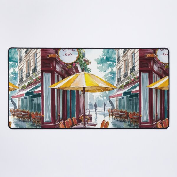 Item preview, Paris Cafe Watercolor Illustration … By Carraann designed and sold by CARRAANN.