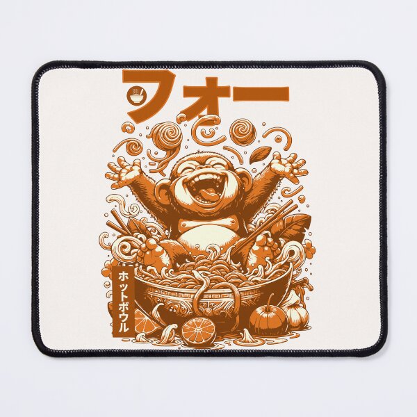 Item preview, Funny Japanese Monkey Ramen Anime - Retro Vintage Gift designed and sold by InkyGenies.