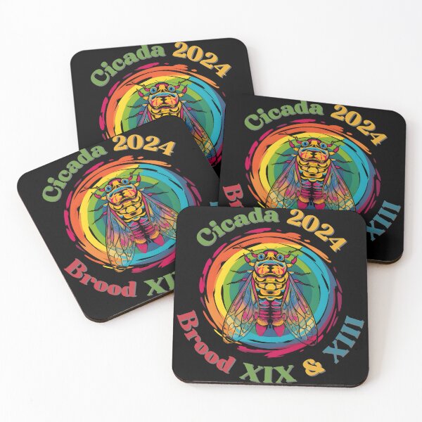 Item preview, "Cicada 2024 Brood XIX & XIII" Tee - Spectrum Color Design designed and sold by AI-volution.