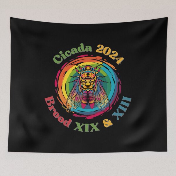 Item preview, "Cicada 2024 Brood XIX & XIII" Tee - Spectrum Color Design designed and sold by AI-volution.