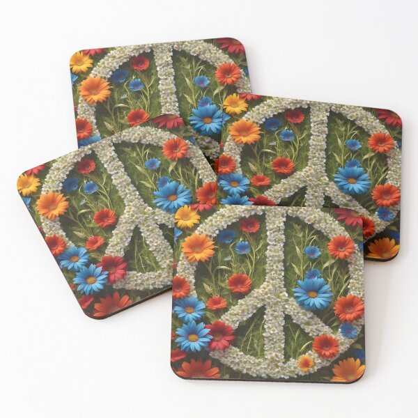 Item preview, Floral peace symbol designed and sold by Inspirationmotivation.