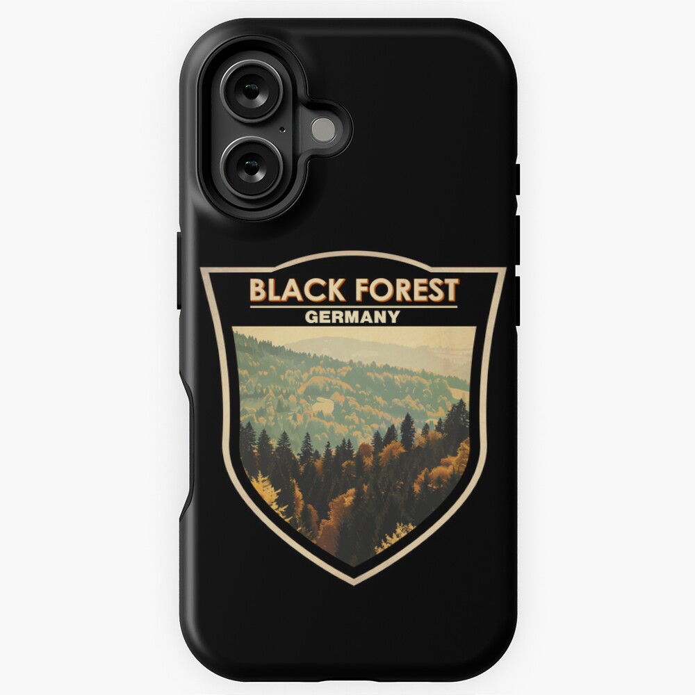 Black Forest Germany Travel Art Badge Sticker