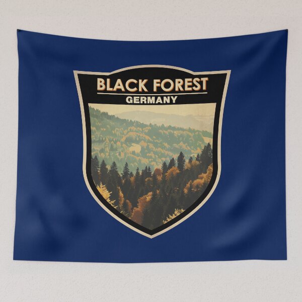 Item preview, Black Forest Germany Travel Art Badge designed and sold by KrisSidDesigns.