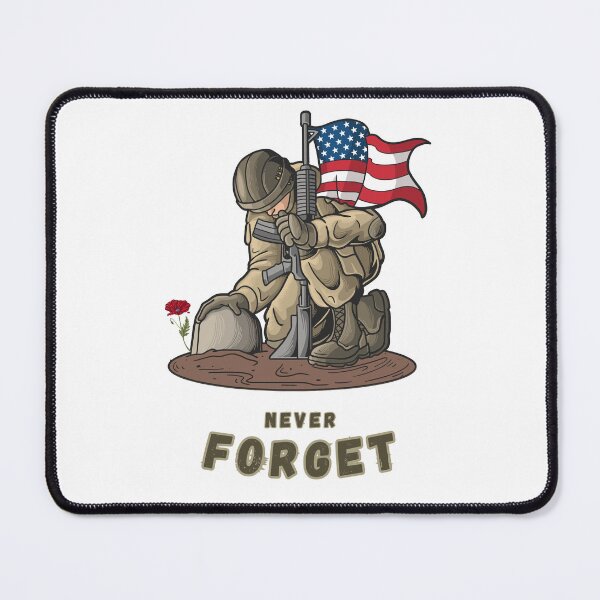 Item preview, "Never Forget" Memorial Day t-shirt designed and sold by WhatsYourQuip.