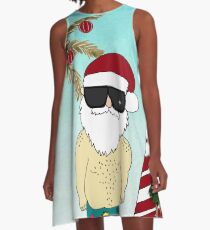 Warm Holiday Wishes A-Line Dress