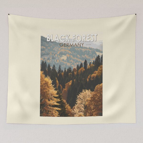 Item preview, Black Forest Germany Travel Art Vintage designed and sold by KrisSidDesigns.