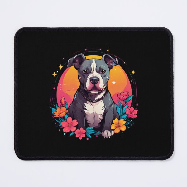 Item preview, Pitbull with Flowers Design designed and sold by Planetporridge.