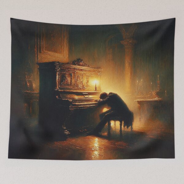 Item preview, Melancholic Pianist: Dark vibes  designed and sold by MarinaFila.