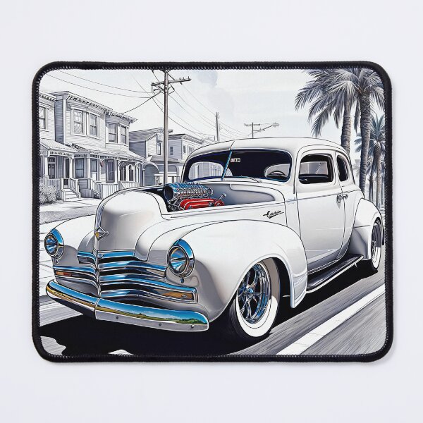 Item preview, White Chevrolet Classic Car designed and sold by PixelCraftDSG.