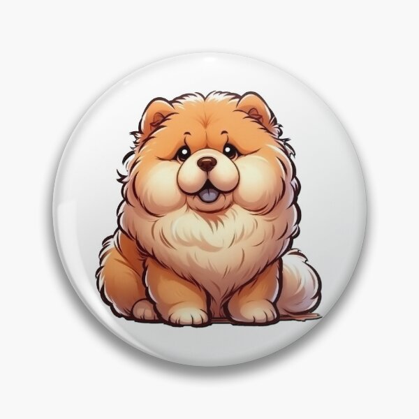Item preview, Cutest Cartoon Chowchow Puppy  designed and sold by Scandinavian-Ai.