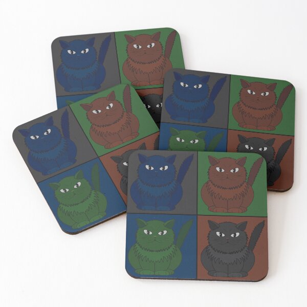 Item preview, Pattern with the cat Tomeo in squares designed and sold by Cherevan.
