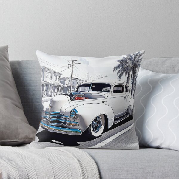 Item preview, White Chevrolet Classic Car designed and sold by PixelCraftDSG.