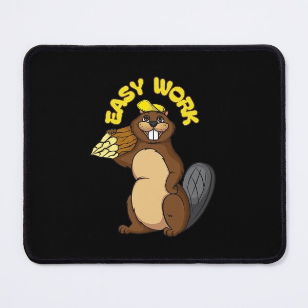 Item preview, Funny beaver, with big teeth, then it's easy to work designed and sold by Hope-it-fits.