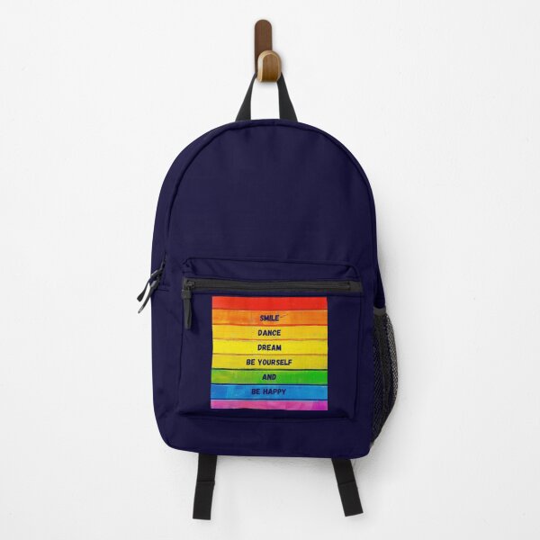 Item preview, Smile, be yourself, be happy, colorful wood designed and sold by silent-violin.