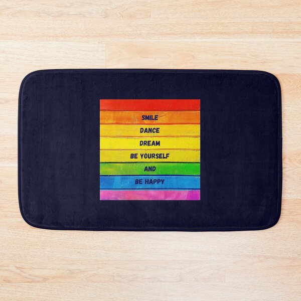 Item preview, Smile, be yourself, be happy, colorful wood designed and sold by silent-violin.