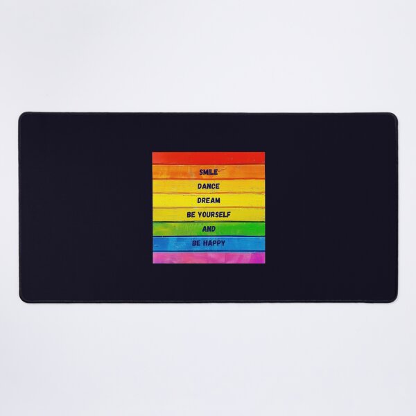 Item preview, Smile, be yourself, be happy, colorful wood designed and sold by silent-violin.