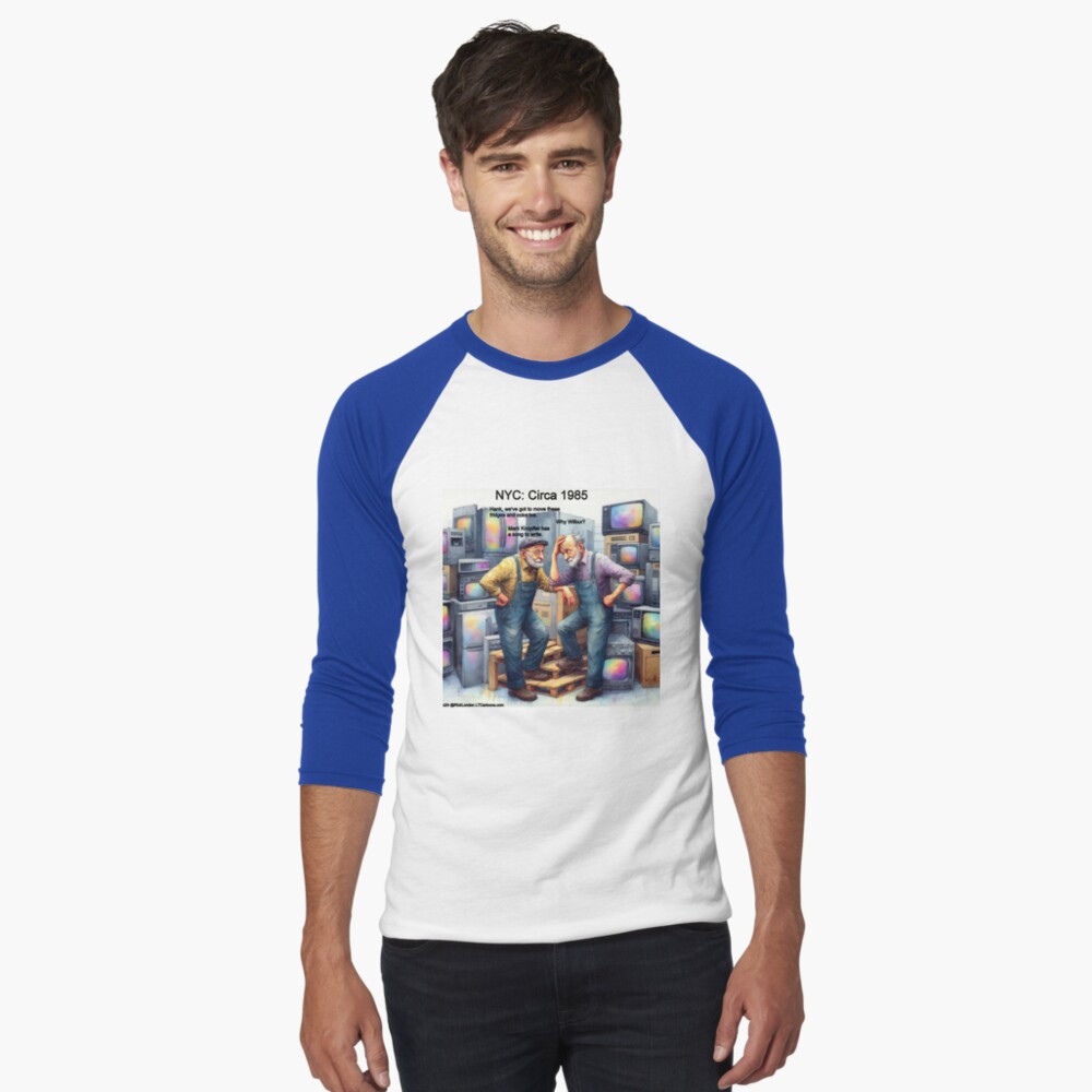 Item preview, Baseball ¾ Sleeve T-Shirt designed and sold by ltcartoons.