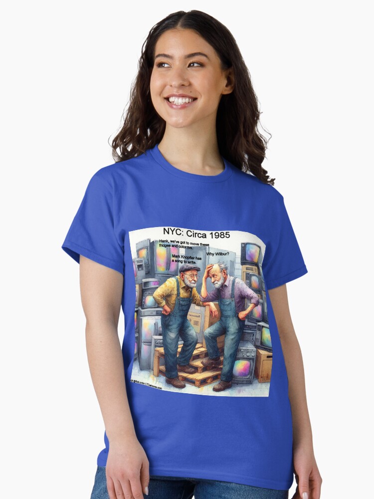 Thumbnail 2 of 7, Classic T-Shirt, Money For Nothing And The Chicks For Free designed and sold by ltcartoons.