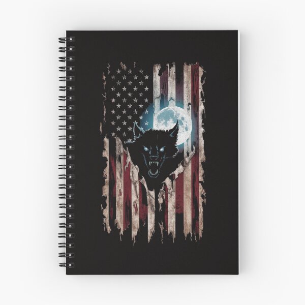 Item preview, Werewolf Ripping Through American Flag T-Shirt designed and sold by HOMEDESIGNPRINT.
