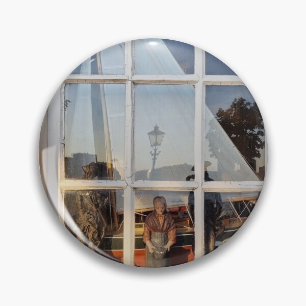 Item preview, Antique Charm: Sculptures, Sailboat, and Street Reflection Window designed and sold by InbalTurShalom.