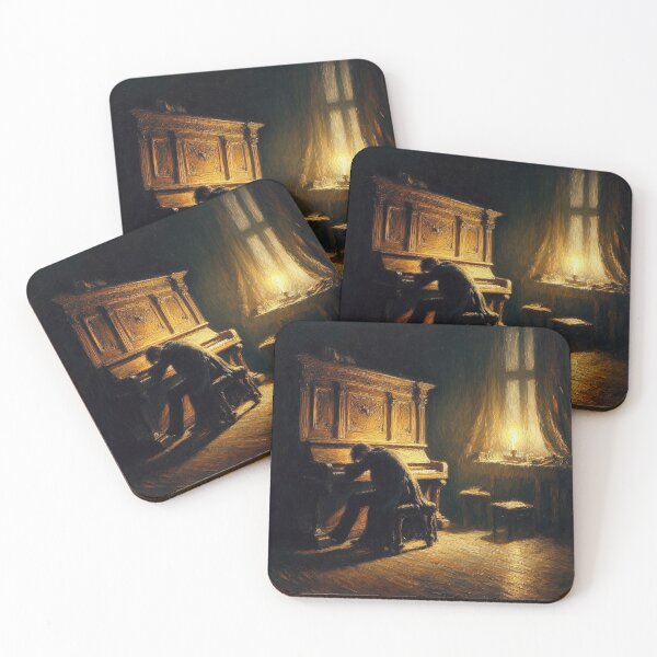 Item preview, Melancholic Pianist: Dark vibes  designed and sold by MarinaFila.